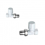 Прямой терморегулирующий вентиль FAR LADYFAR, бел./сереб.