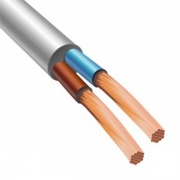 Провод ПВСнг(А)-LS 2х0,75 белый малодымный ГОСТ 7399 (БРЭКС)