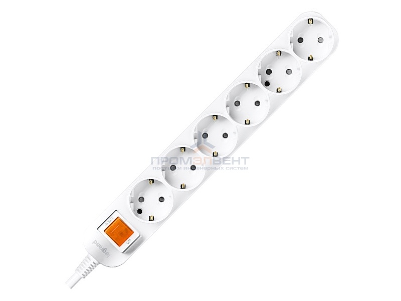 Anam Legrand e-Fren 6 Удлинитель с выключателем, шнур 4.5м, 16A, 250V