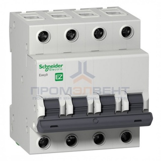 Автоматический выключатель Schneider Electric EASY 9 4П 6А B 4,5кА 400В (автомат)