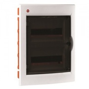 Щиток встраив. с дверцей 24мод., IP41, белый, с клеммн.блоком в компл. 2х87508 и замком