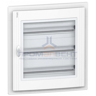 Щит встраиваемый Schneider Electric Pragma (3х24) 72 модуля с прозрачной дверью с клемниками N+PE